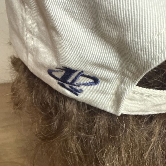 Vtg Denver Broncos Logo Athletic Strapback Hat Cream Embroidered NFL Football - Picture 7 of 12